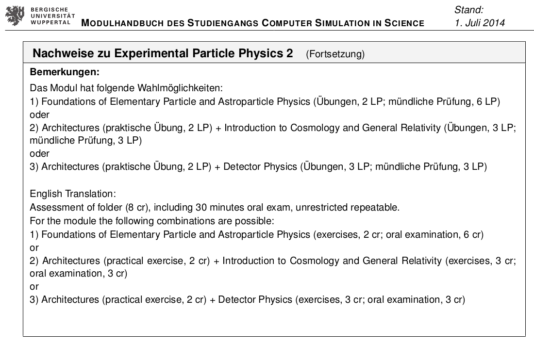 Modulhandbuch CSIS EPP2