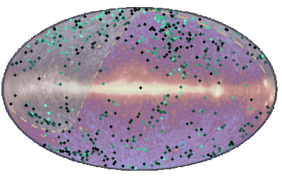 Event 43349100 on EGRET 3rd catalogue sky map