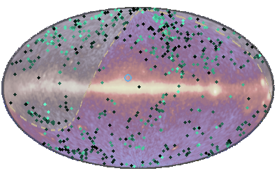 Event 1039600 on EGRET 3rd catalogue sky map