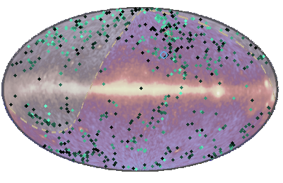 Event 3974700 on EGRET 3rd catalogue sky map