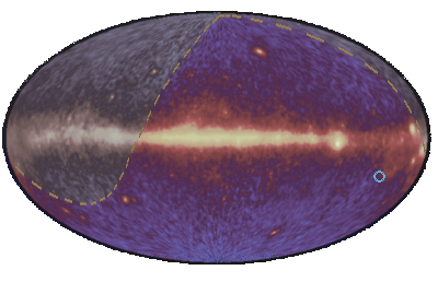Event 20358900 on EGRET 3rd catalogue sky map