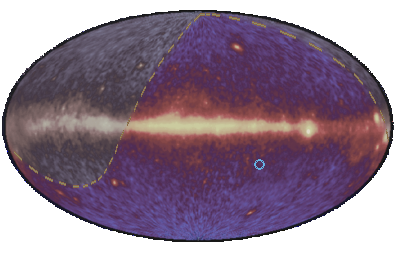 Event 13150700 on EGRET 3rd catalogue sky map