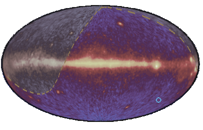 Event 4500800 on EGRET 3rd catalogue sky map