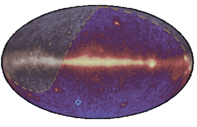 Event 44281800 on EGRET 3rd catalogue sky map