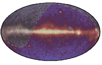 Event 10485600 on EGRET 3rd catalogue sky map